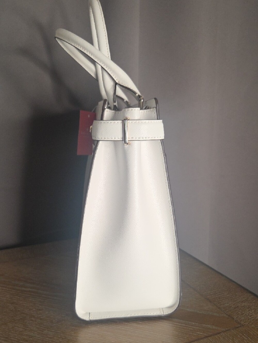 kate spade White Leather Top-Handle Satchel - Picture 4 of 11